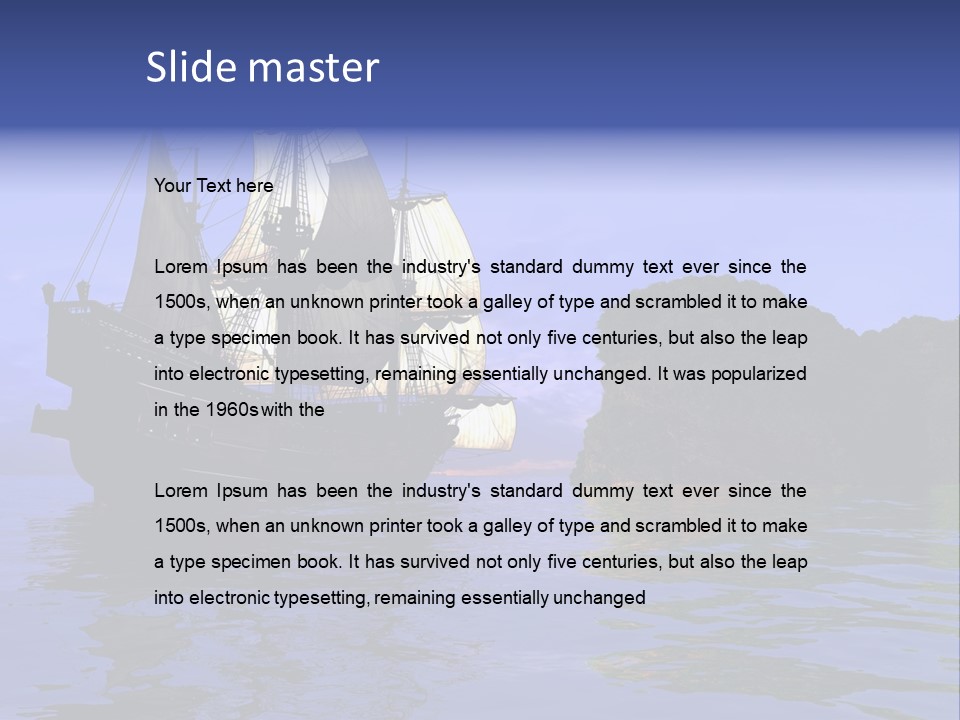 Mast Transportation Tourism PowerPoint Template