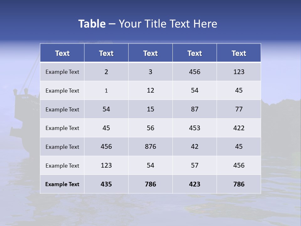 Mast Transportation Tourism PowerPoint Template