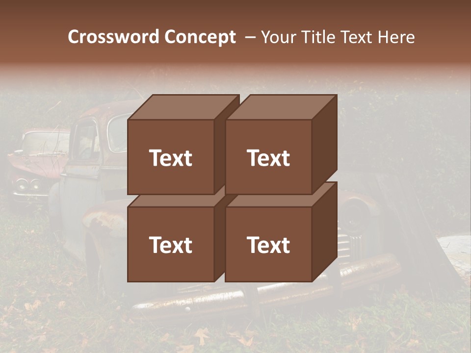 Car Junk Yard PowerPoint Template