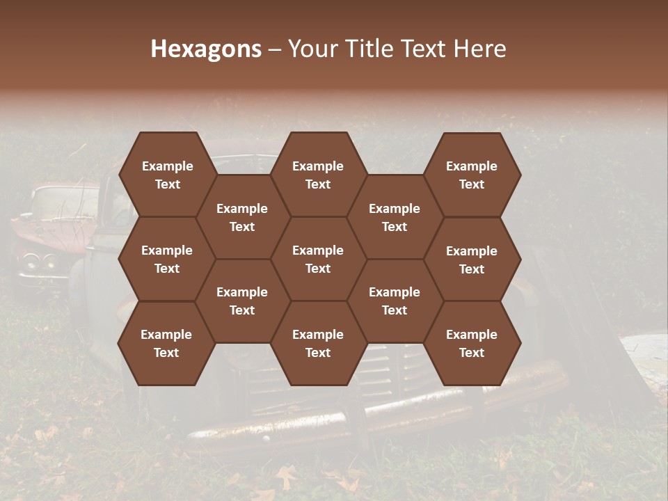 Car Junk Yard PowerPoint Template