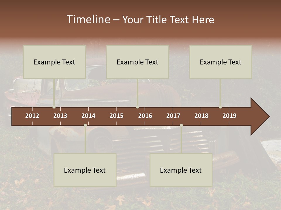 Car Junk Yard PowerPoint Template
