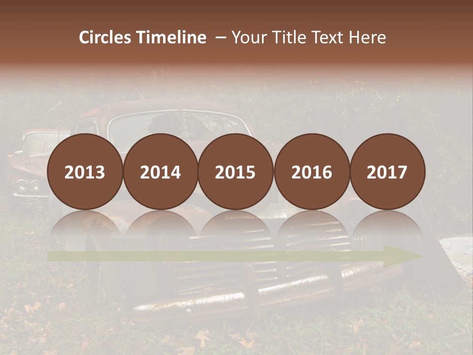 Car Junk Yard PowerPoint Template