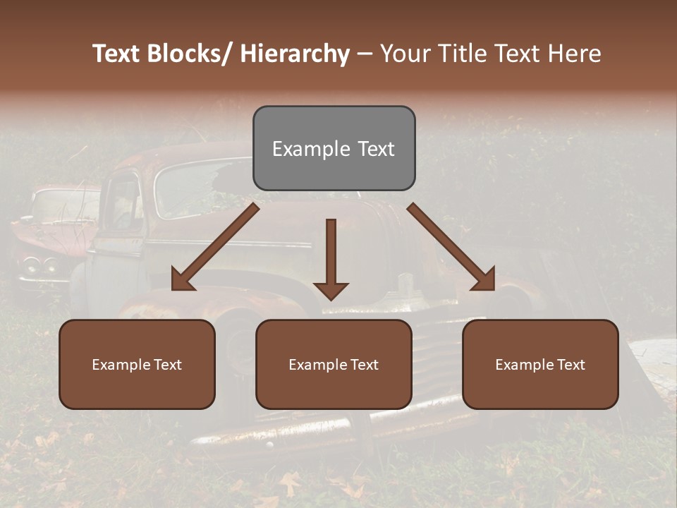 Car Junk Yard PowerPoint Template