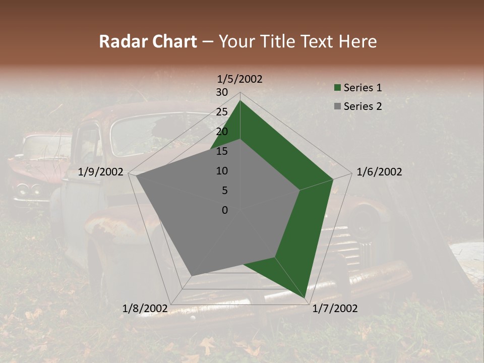 Car Junk Yard PowerPoint Template