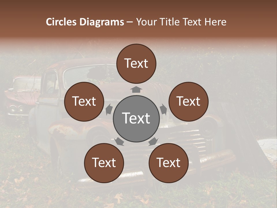 Car Junk Yard PowerPoint Template