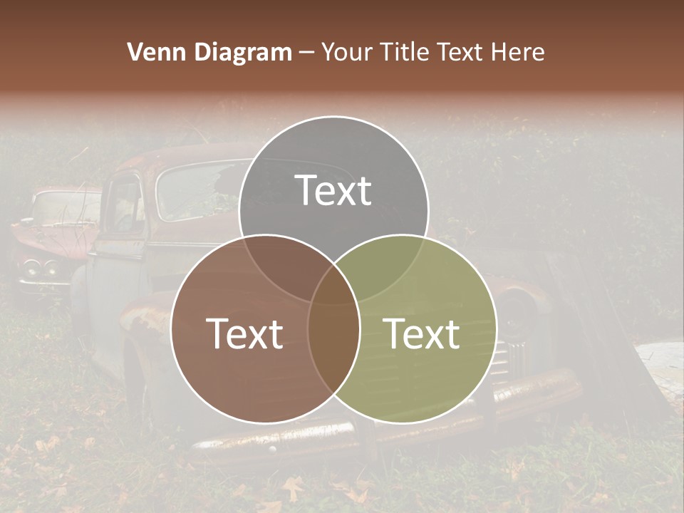 Car Junk Yard PowerPoint Template