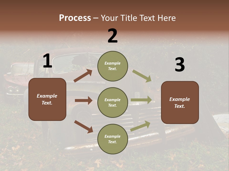 Car Junk Yard PowerPoint Template
