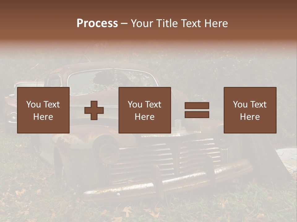 Car Junk Yard PowerPoint Template