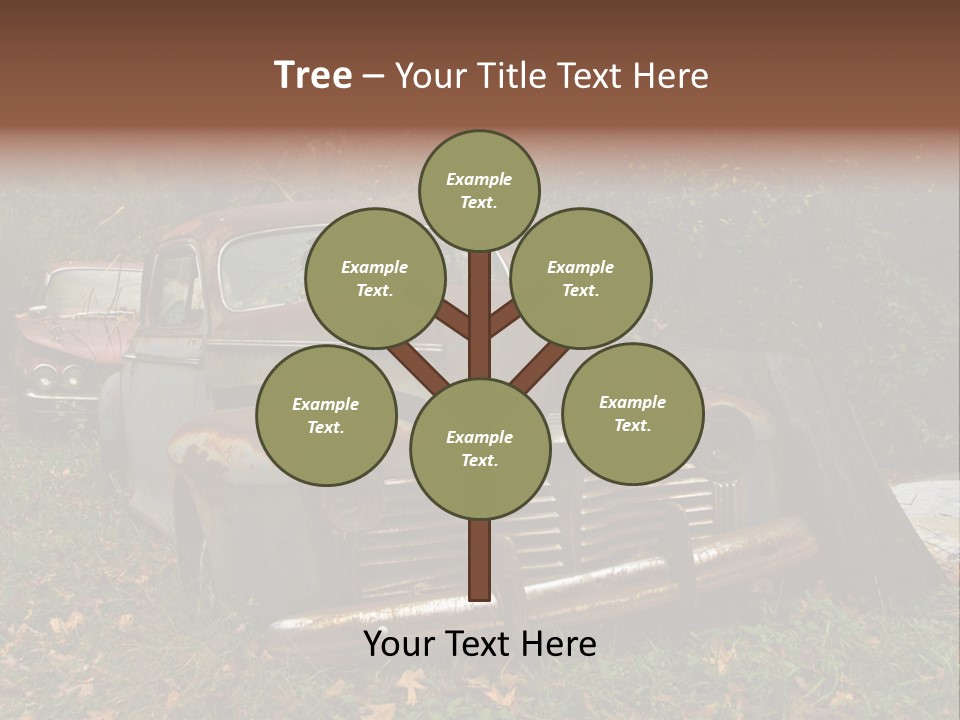 Car Junk Yard PowerPoint Template