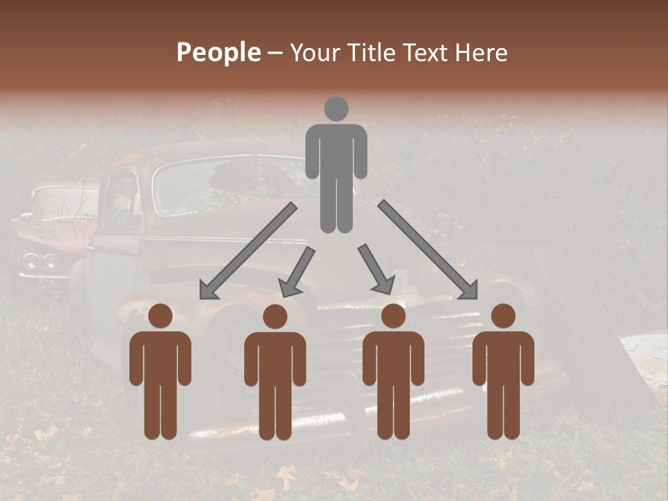 Car Junk Yard PowerPoint Template
