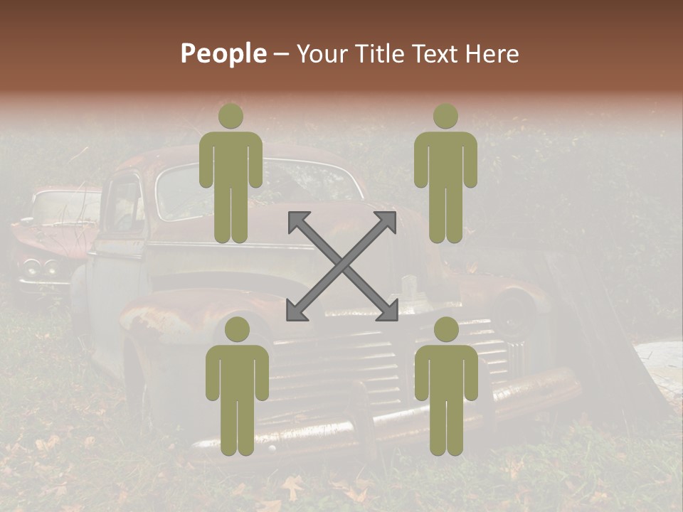 Car Junk Yard PowerPoint Template