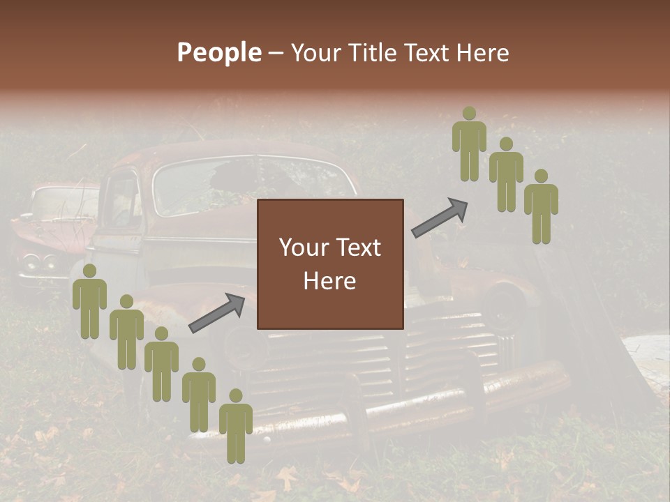 Car Junk Yard PowerPoint Template