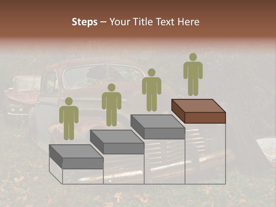 Car Junk Yard PowerPoint Template