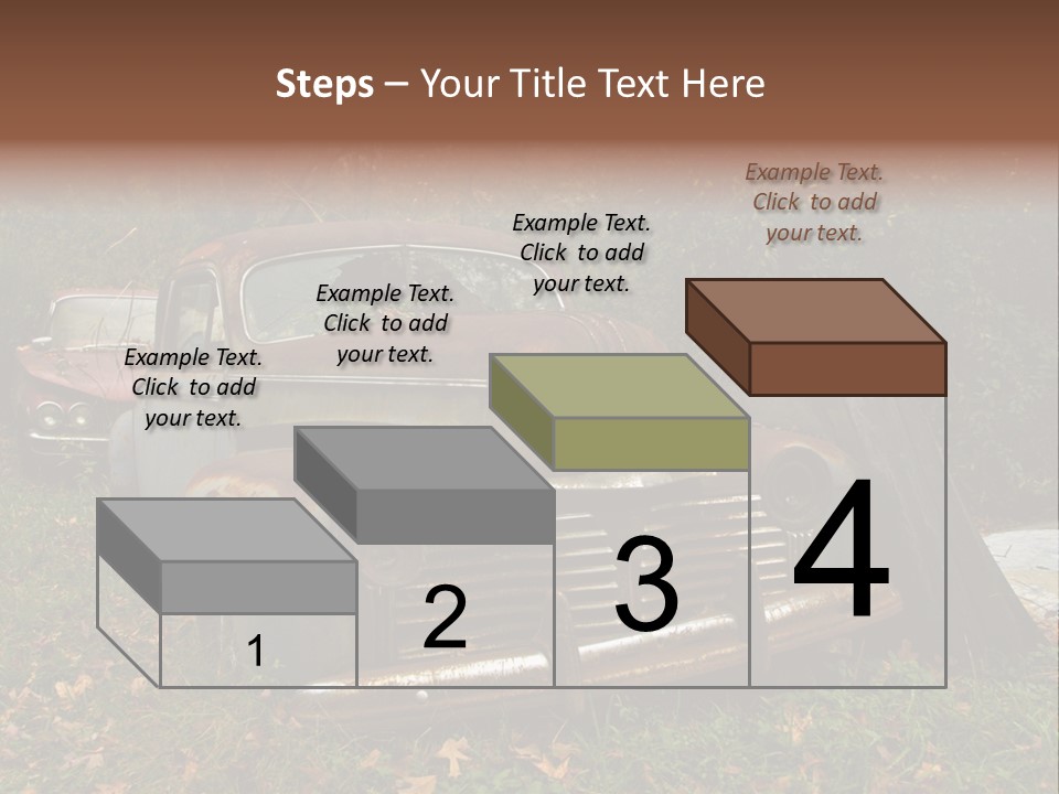 Car Junk Yard PowerPoint Template