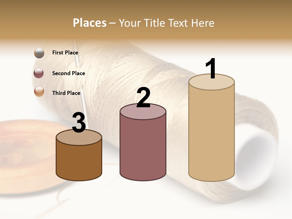 Needle Thread And Button PowerPoint Template
