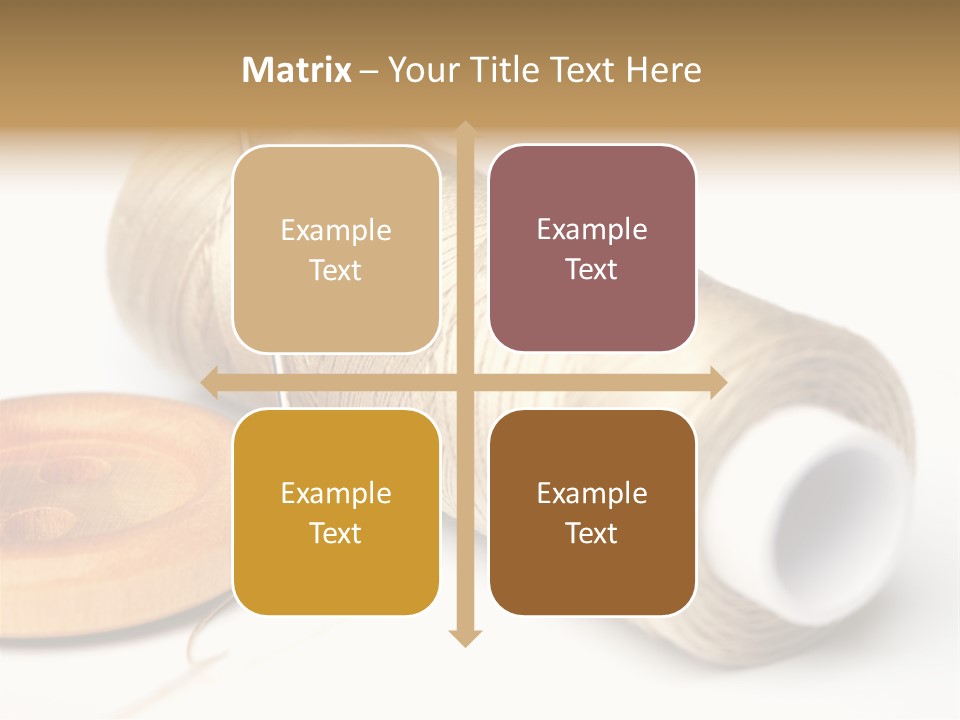 Needle Thread And Button PowerPoint Template