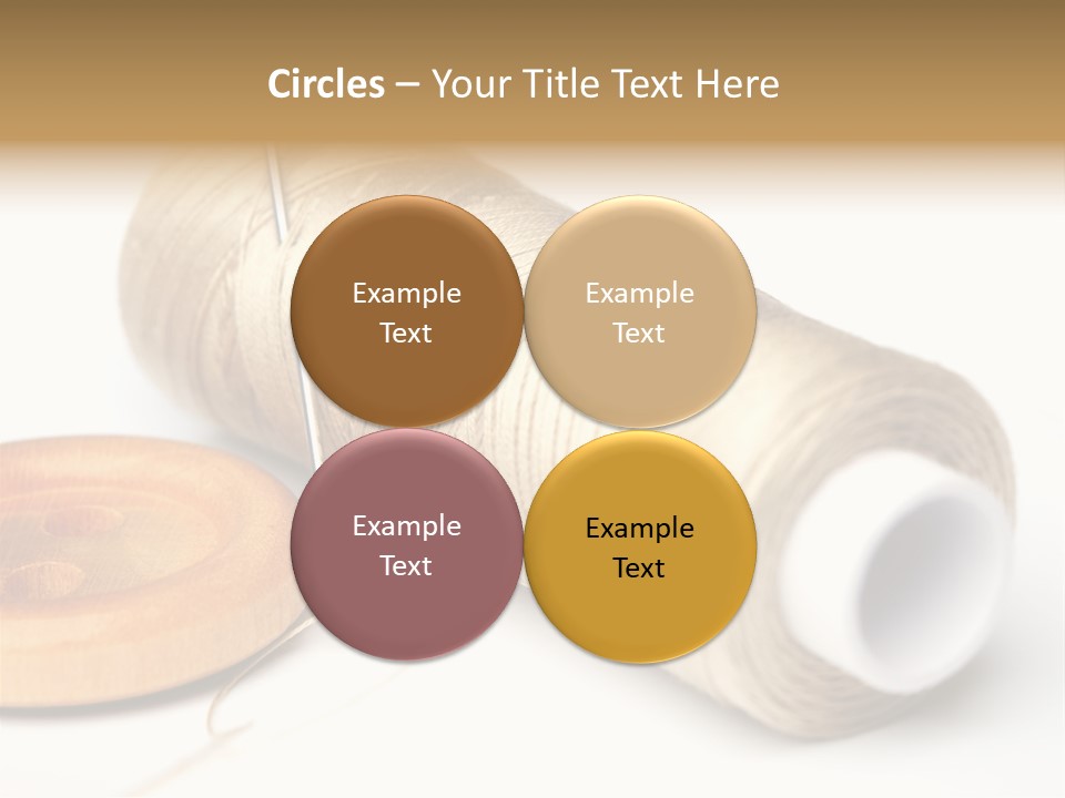 Needle Thread And Button PowerPoint Template