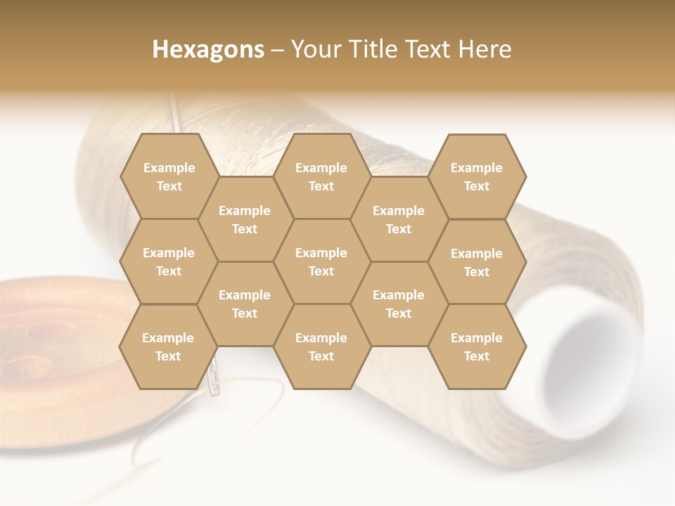 Needle Thread And Button PowerPoint Template