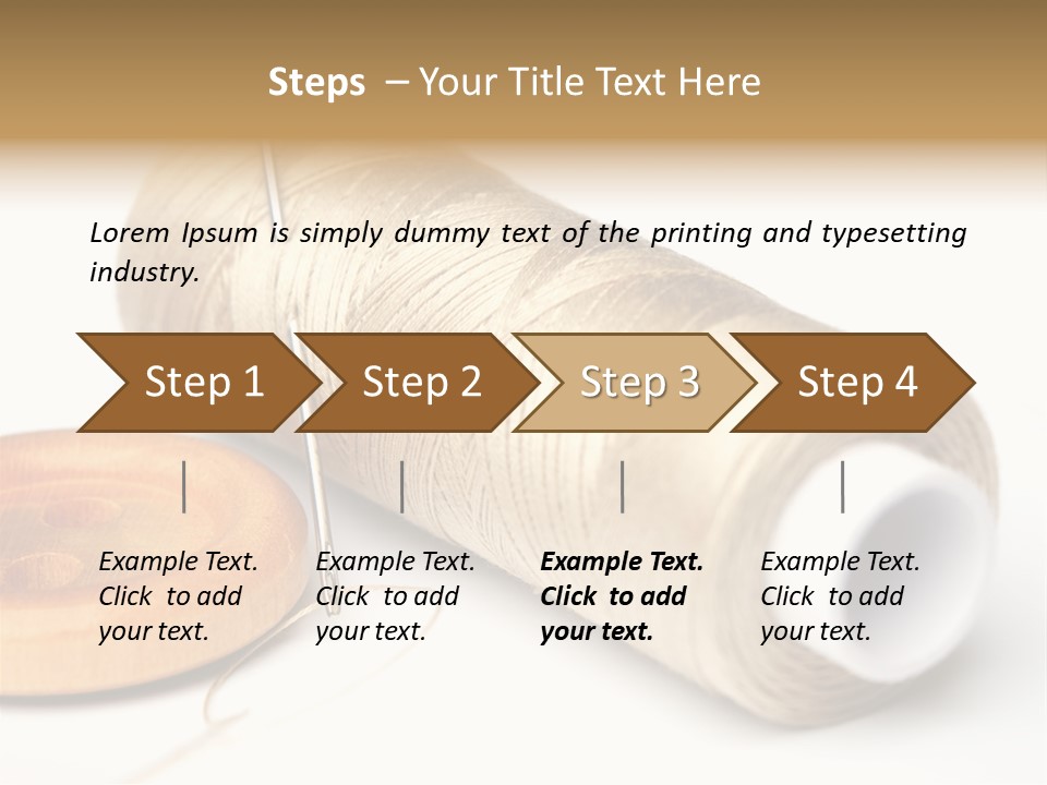 Needle Thread And Button PowerPoint Template