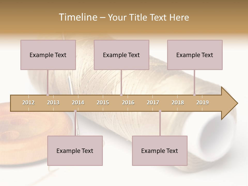 Needle Thread And Button PowerPoint Template