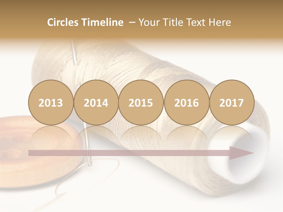 Needle Thread And Button PowerPoint Template