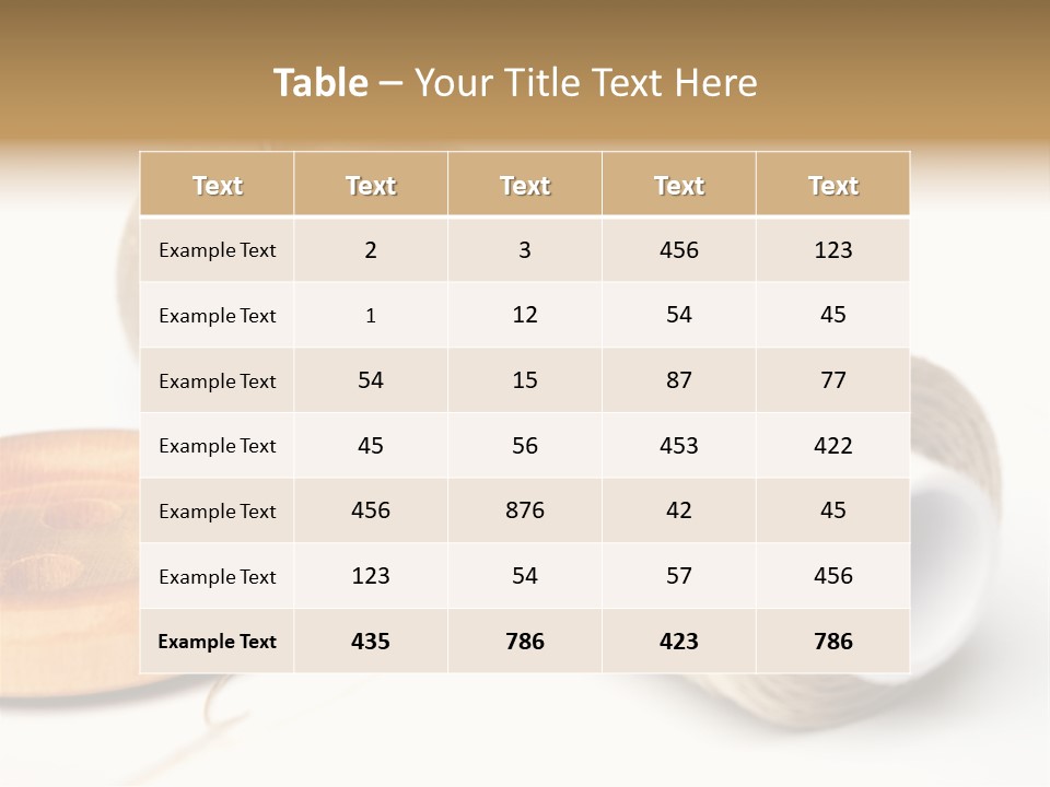 Needle Thread And Button PowerPoint Template