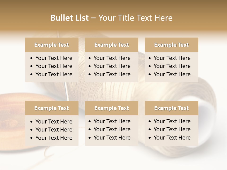 Needle Thread And Button PowerPoint Template