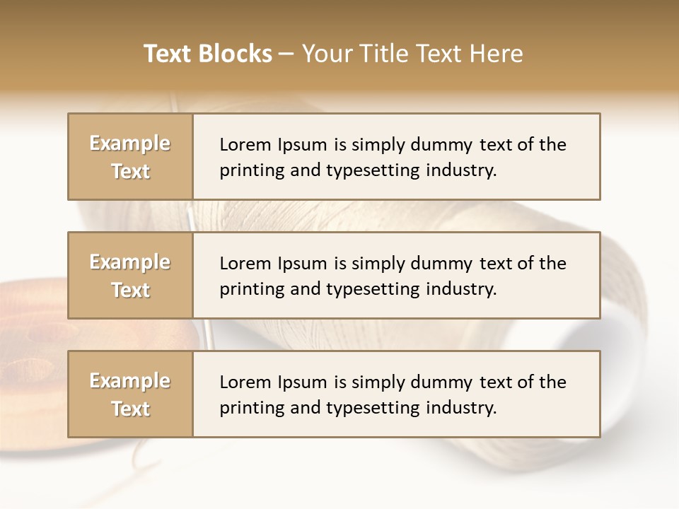 Needle Thread And Button PowerPoint Template