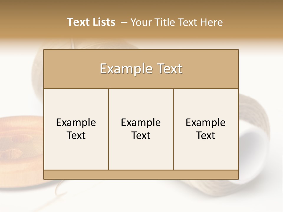 Needle Thread And Button PowerPoint Template