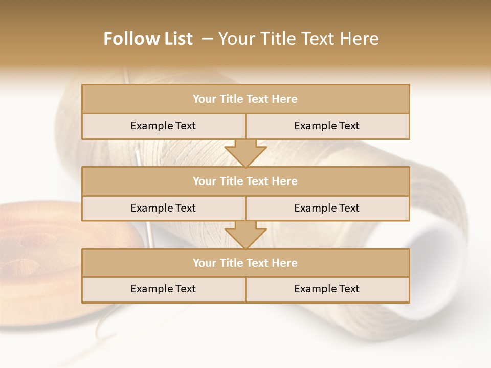Needle Thread And Button PowerPoint Template