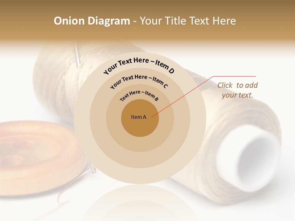Needle Thread And Button PowerPoint Template