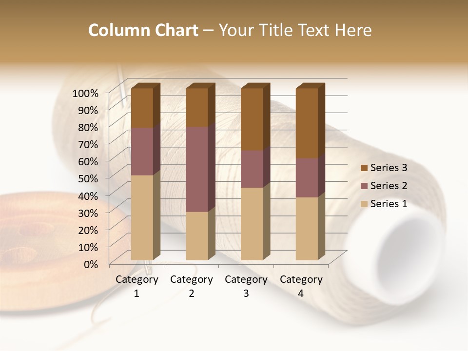 Needle Thread And Button PowerPoint Template