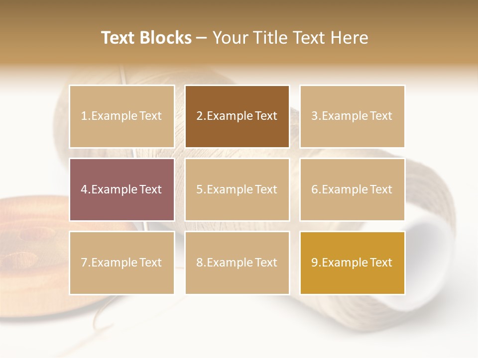 Needle Thread And Button PowerPoint Template