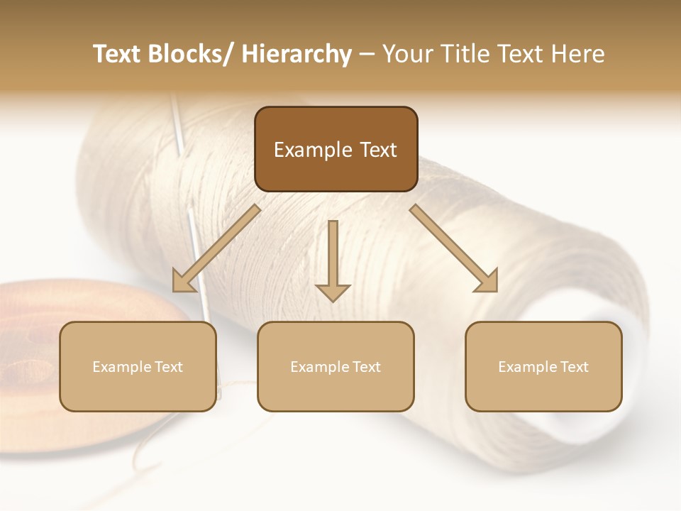 Needle Thread And Button PowerPoint Template