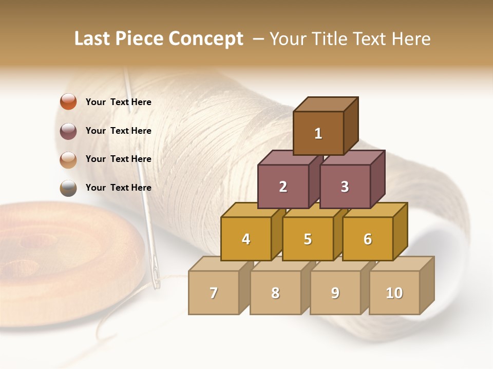 Needle Thread And Button PowerPoint Template