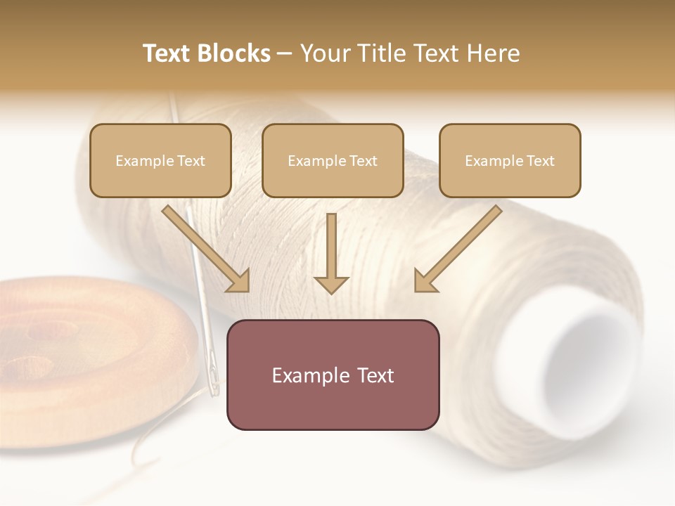 Needle Thread And Button PowerPoint Template