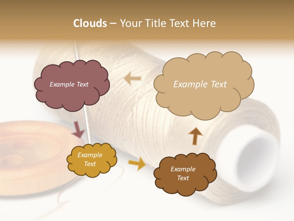 Needle Thread And Button PowerPoint Template