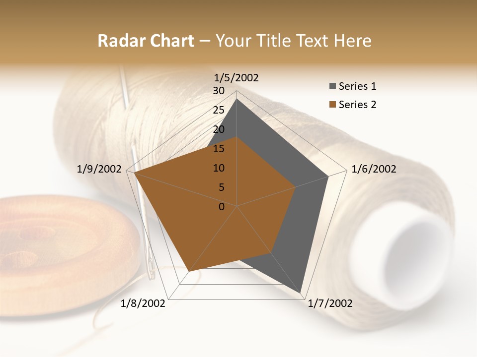 Needle Thread And Button PowerPoint Template
