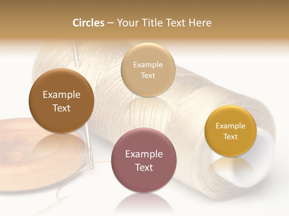 Needle Thread And Button PowerPoint Template