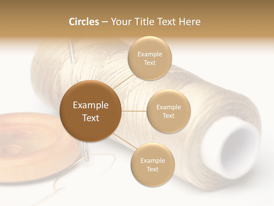 Needle Thread And Button PowerPoint Template
