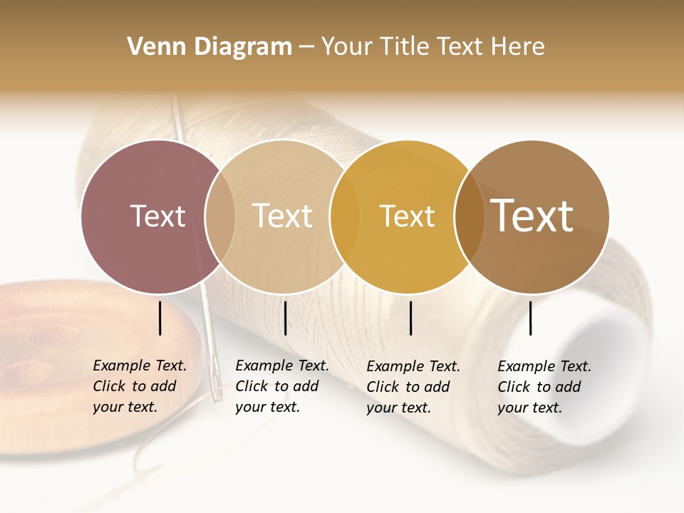 Needle Thread And Button PowerPoint Template