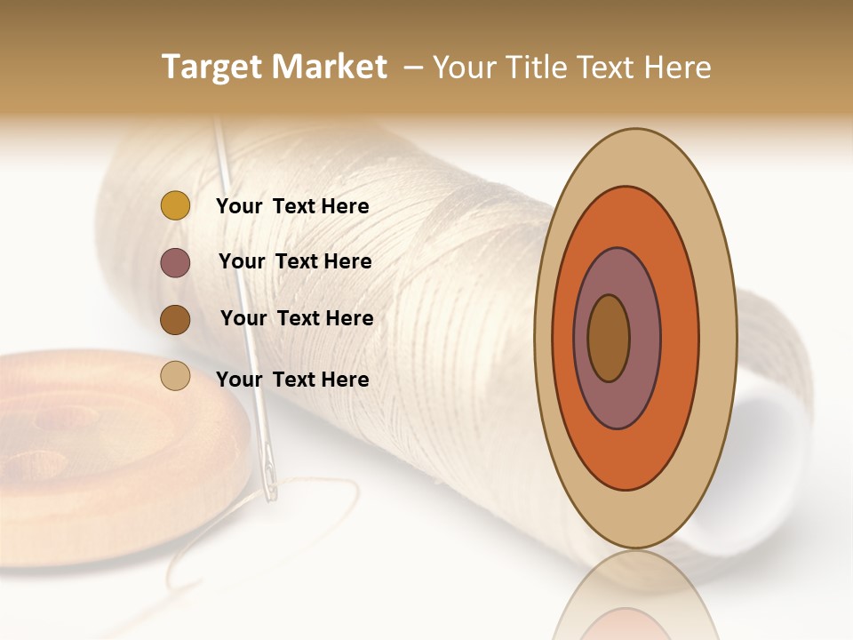 Needle Thread And Button PowerPoint Template