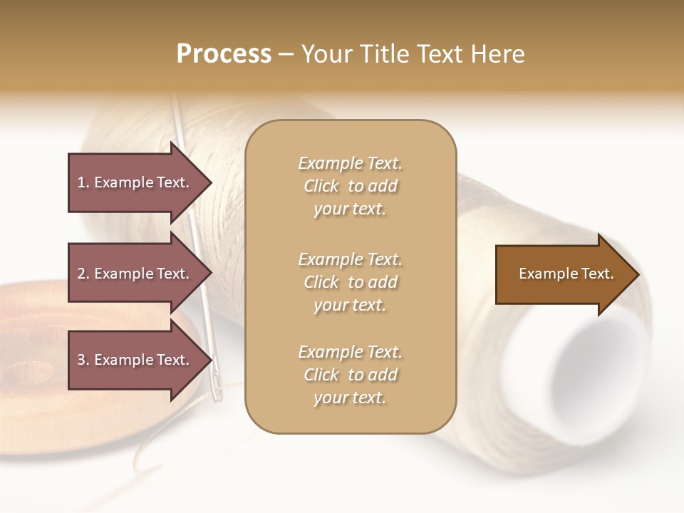 Needle Thread And Button PowerPoint Template