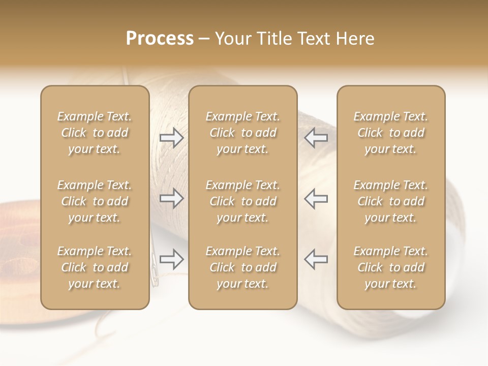 Needle Thread And Button PowerPoint Template