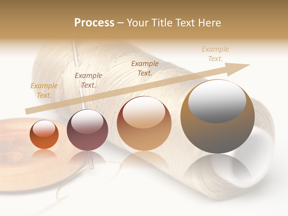 Needle Thread And Button PowerPoint Template