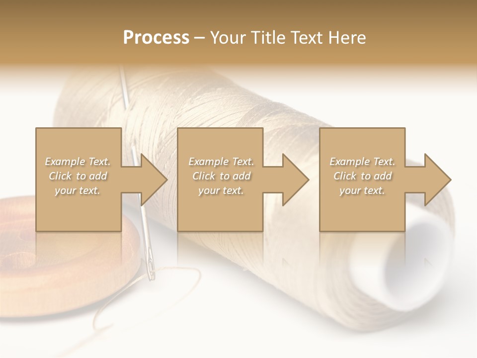 Needle Thread And Button PowerPoint Template