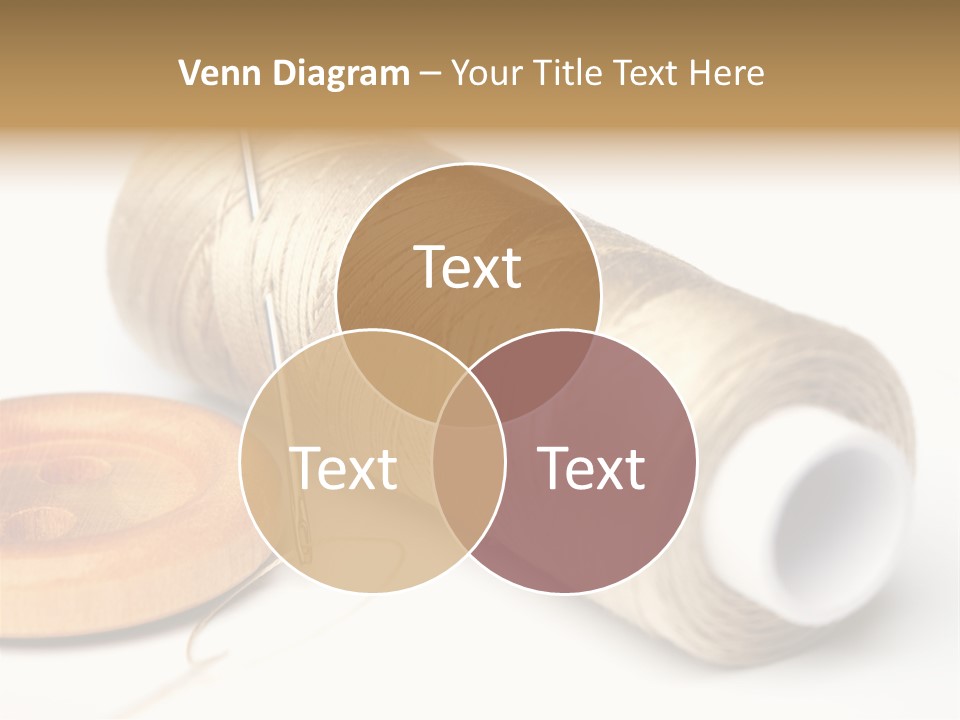 Needle Thread And Button PowerPoint Template