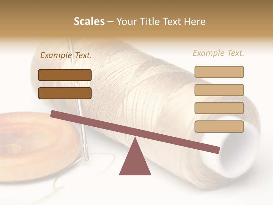 Needle Thread And Button PowerPoint Template