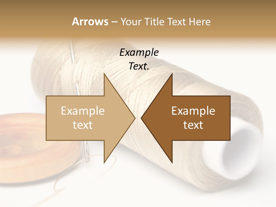 Needle Thread And Button PowerPoint Template