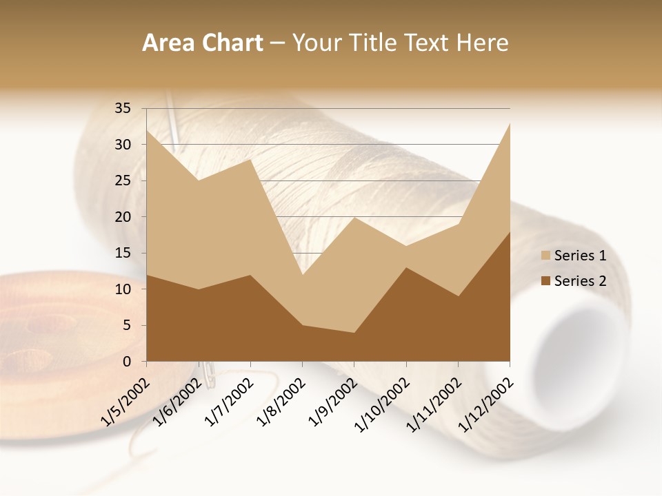 Needle Thread And Button PowerPoint Template